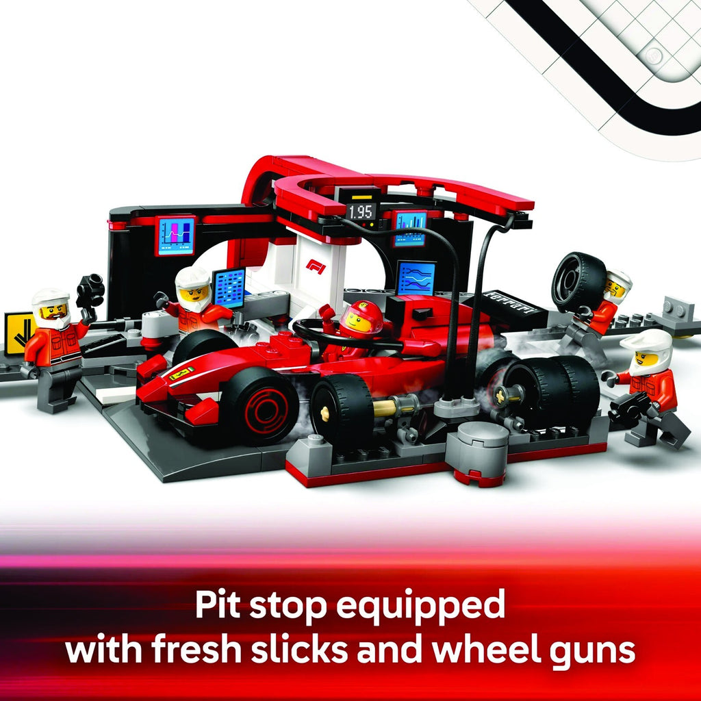 LEGO CITY: F1 Pit Stop & Pit Crew with Ferrari Car (60443) NEW IN BOX