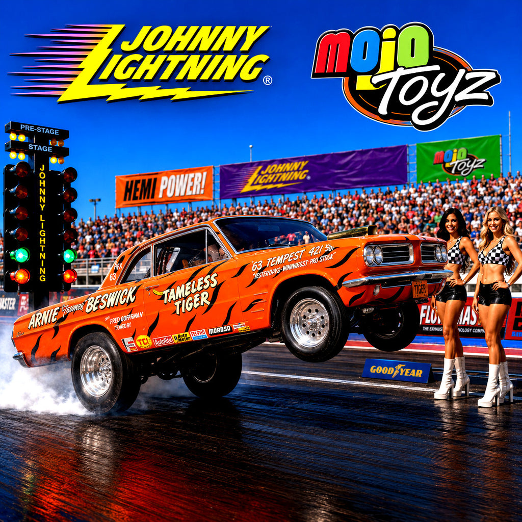 Johnny Lightning Show Stoppers! Arnie Beswick Tameless Tiger 1:64 Die Cast NEW !