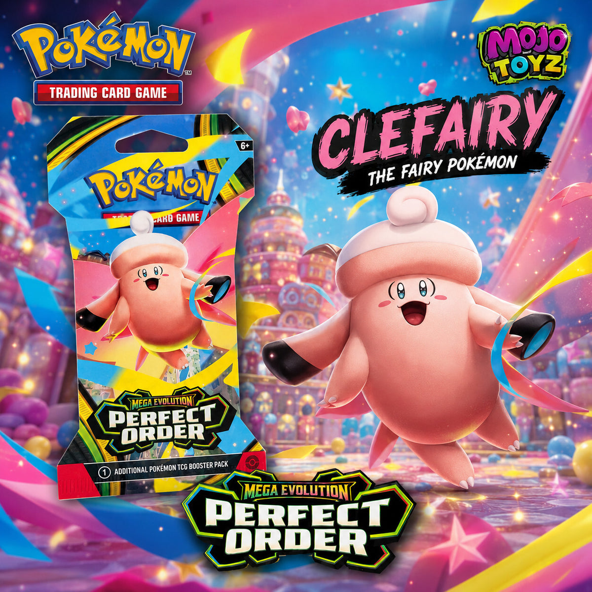 Pokémon Perfect Order  "Clefairy" TCG Booster Pack New Sealed FREE SHIPPING !!