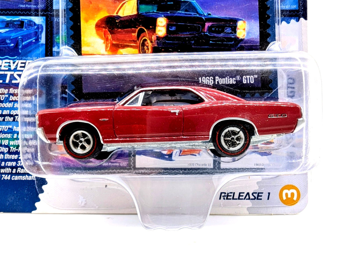 Johnny Lightning 1966 Pontiac GTO Classic Muscle Car USPS 2024 Release 1 NEW!