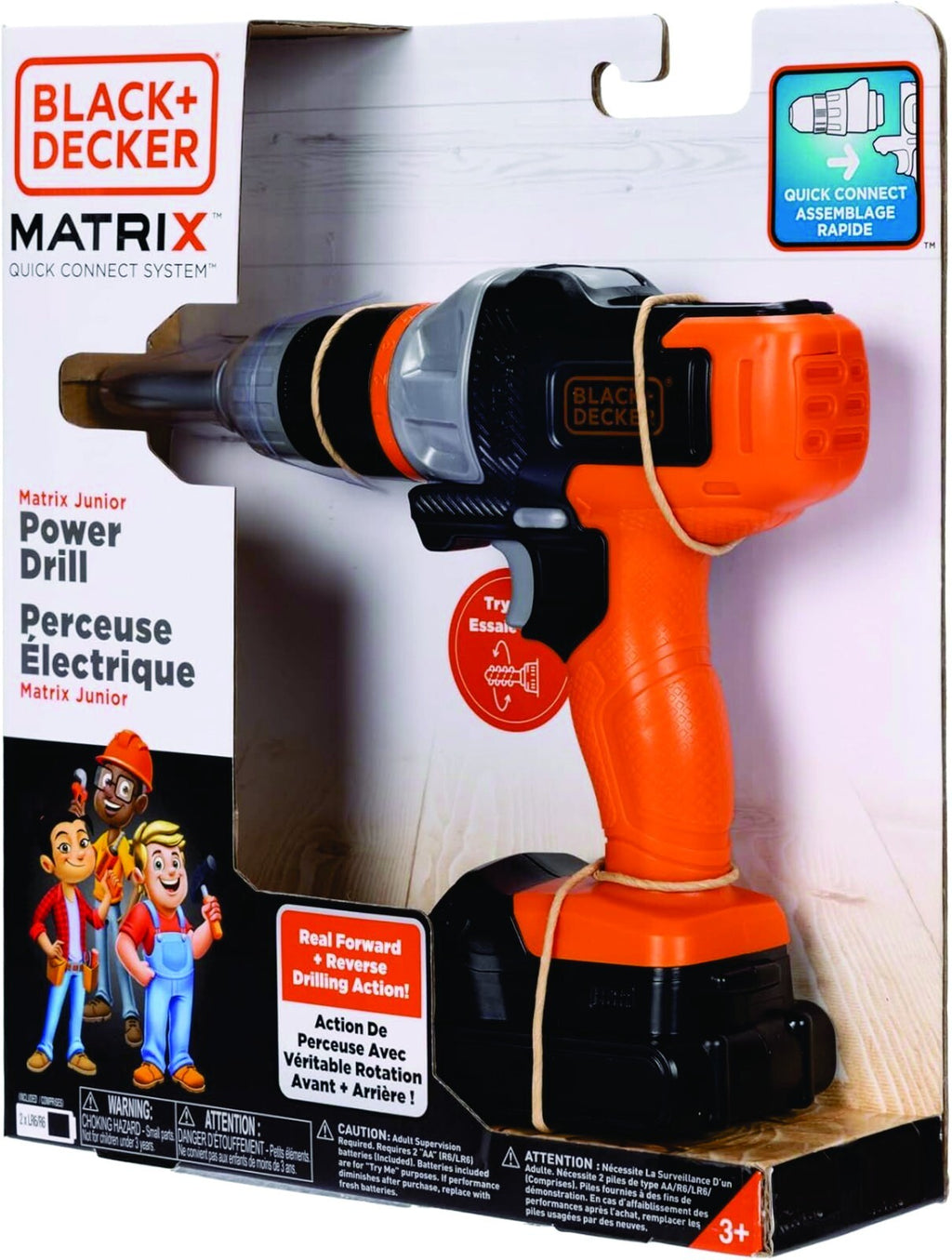 BLACK+DECKER Matrix Jr. Power Drill Kids Tools Play Drill Toy NEW IN BOX !!