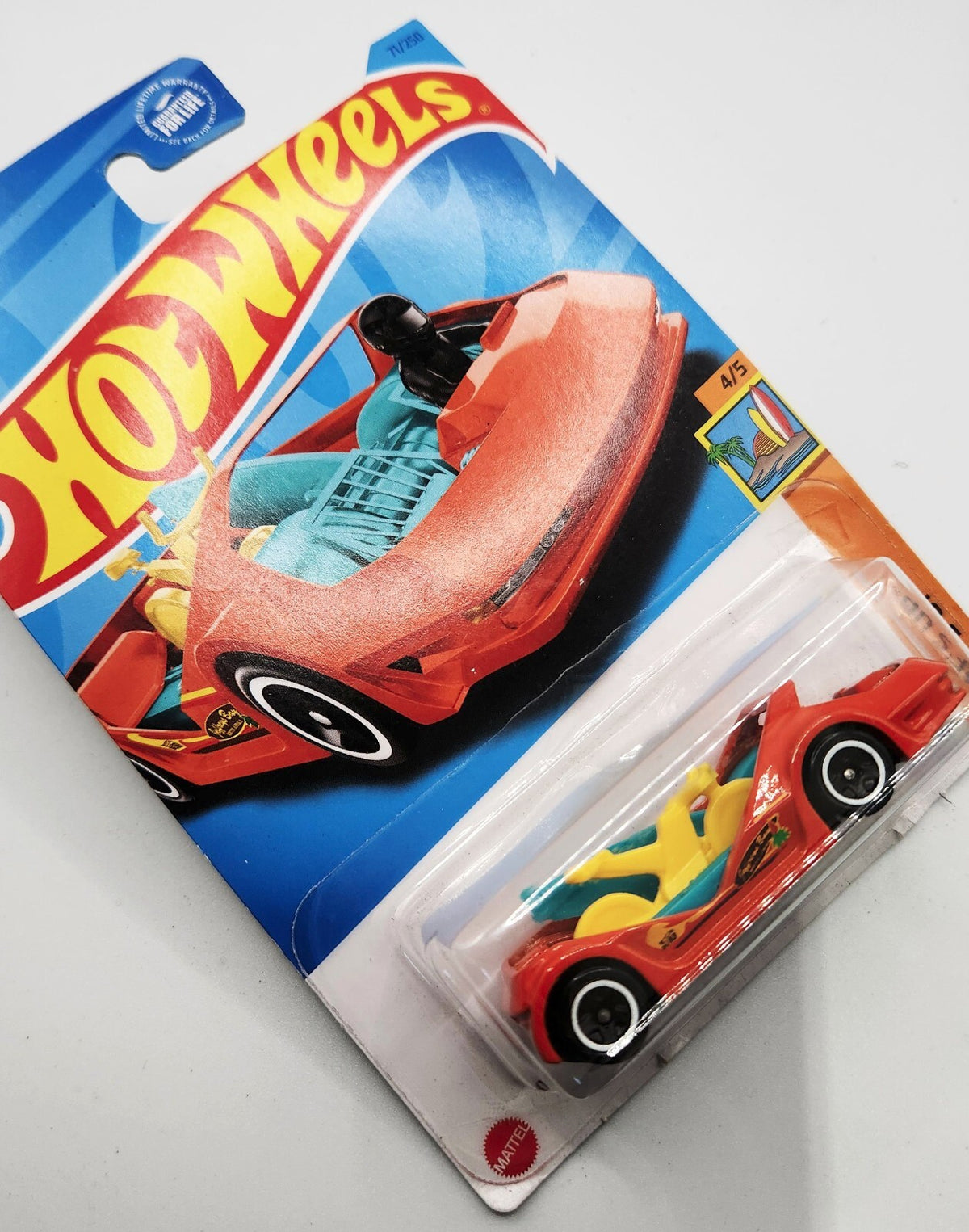 Hot Wheels Surf's Up 4/5 Deora III Orange NEW IN BLISTER CARD !! Free Shiping
