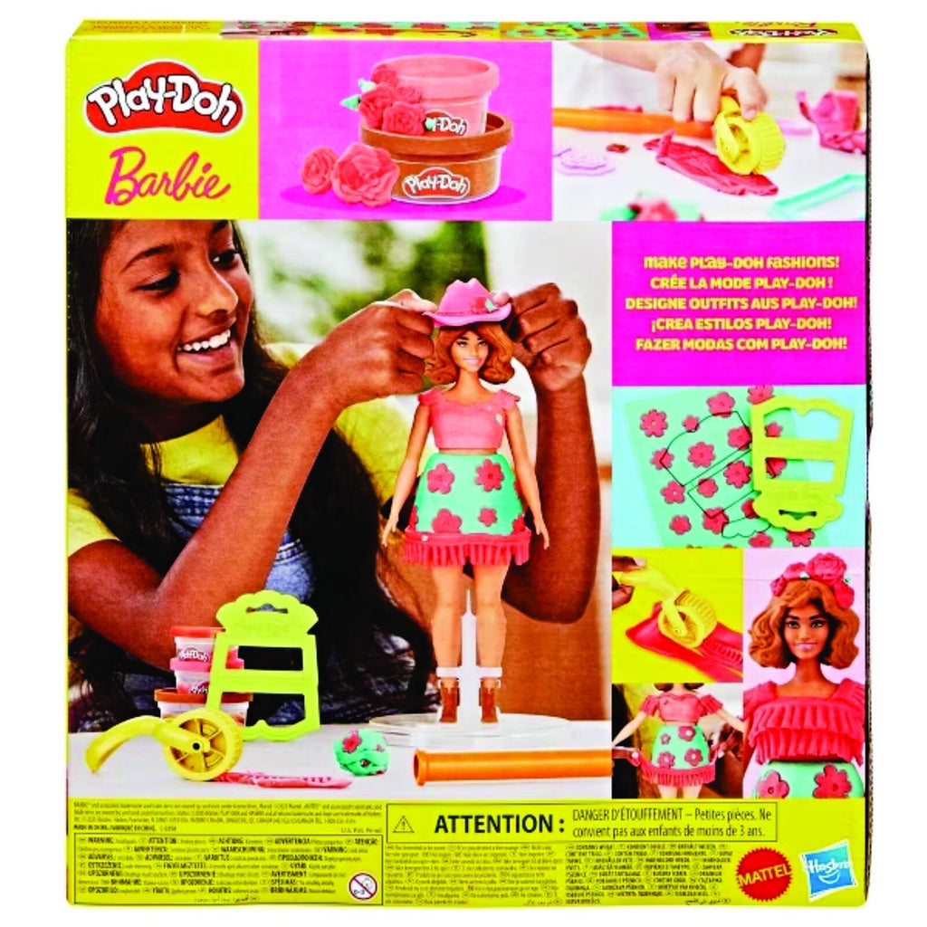 Play-Doh Barbie Florals and Fringe Designer Doll Set NEW IN BOX !!