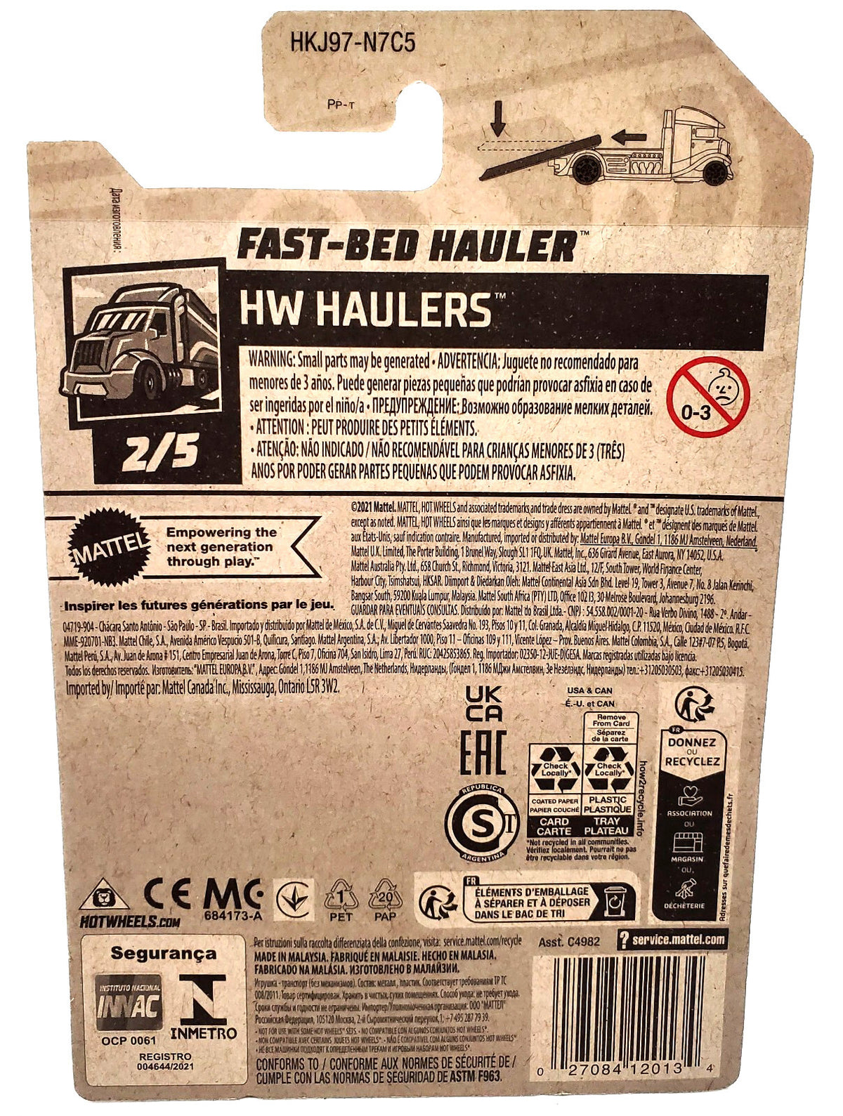 Hot Wheels Haulers Fast-Bed Hauler NEW ON BLISTER !!