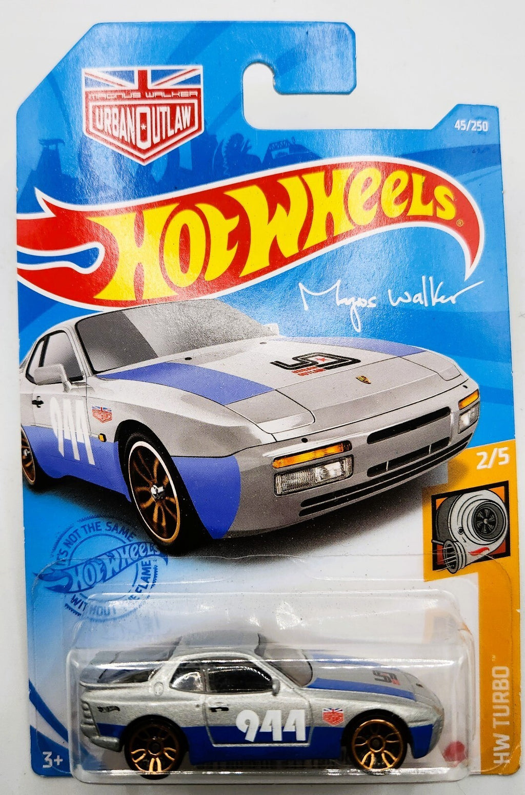 Hot Wheels HW Turbo 2/5 '89 Porsche 944 Turbo 45/250 Blue