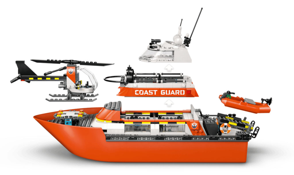 LEGO City 60504 Coast Guard Rescue Boat & Helicopter Official Set