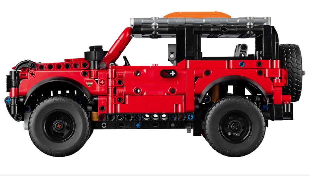 LEGO Technic Ford Bronco SUV Building Set, 943 Pieces, Red and Black