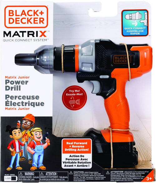 BLACK+DECKER Matrix Jr. Power Drill Kids Tools Play Drill Toy NEW IN BOX !!