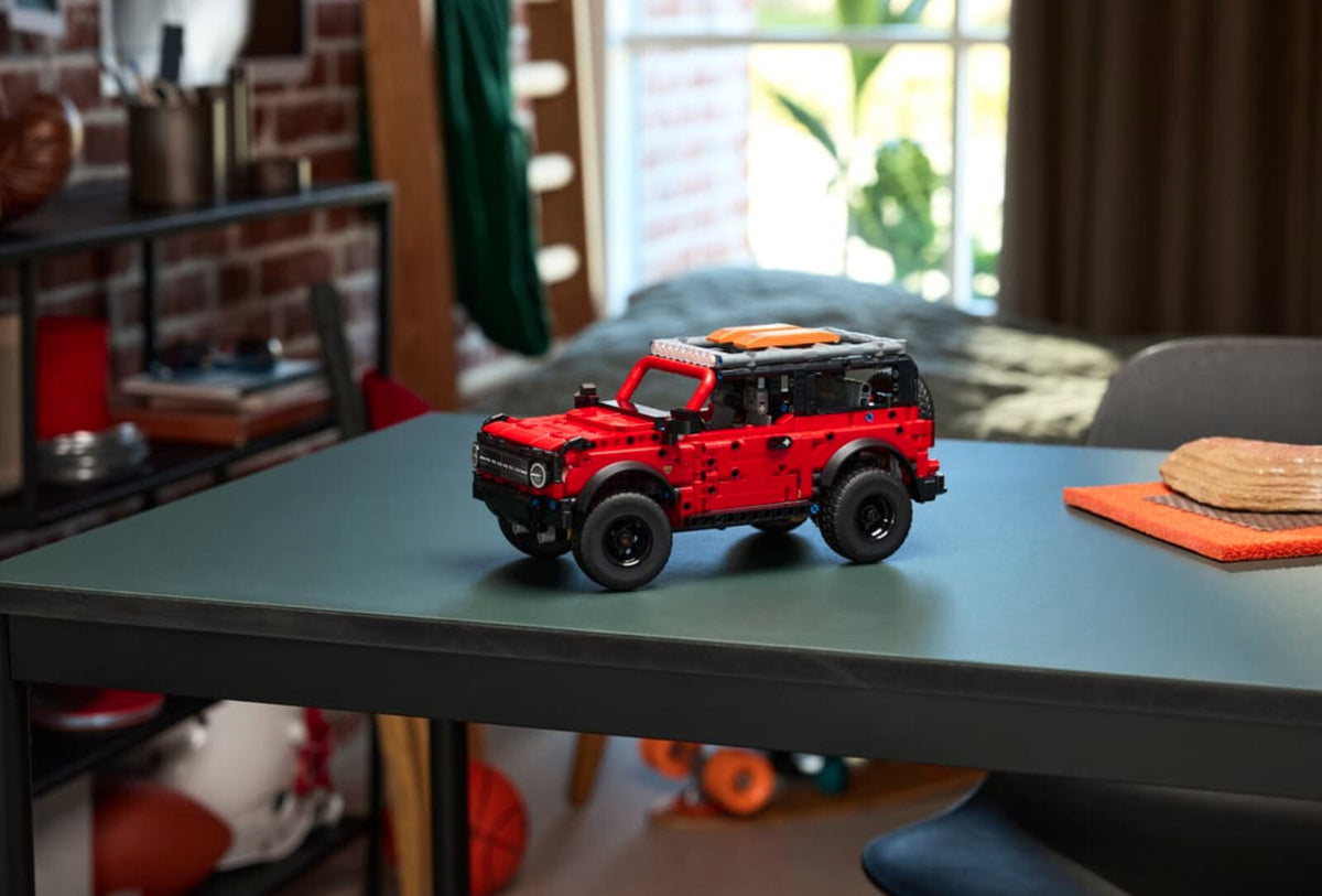 LEGO Technic Ford Bronco SUV Building Set, 943 Pieces, Red and Black