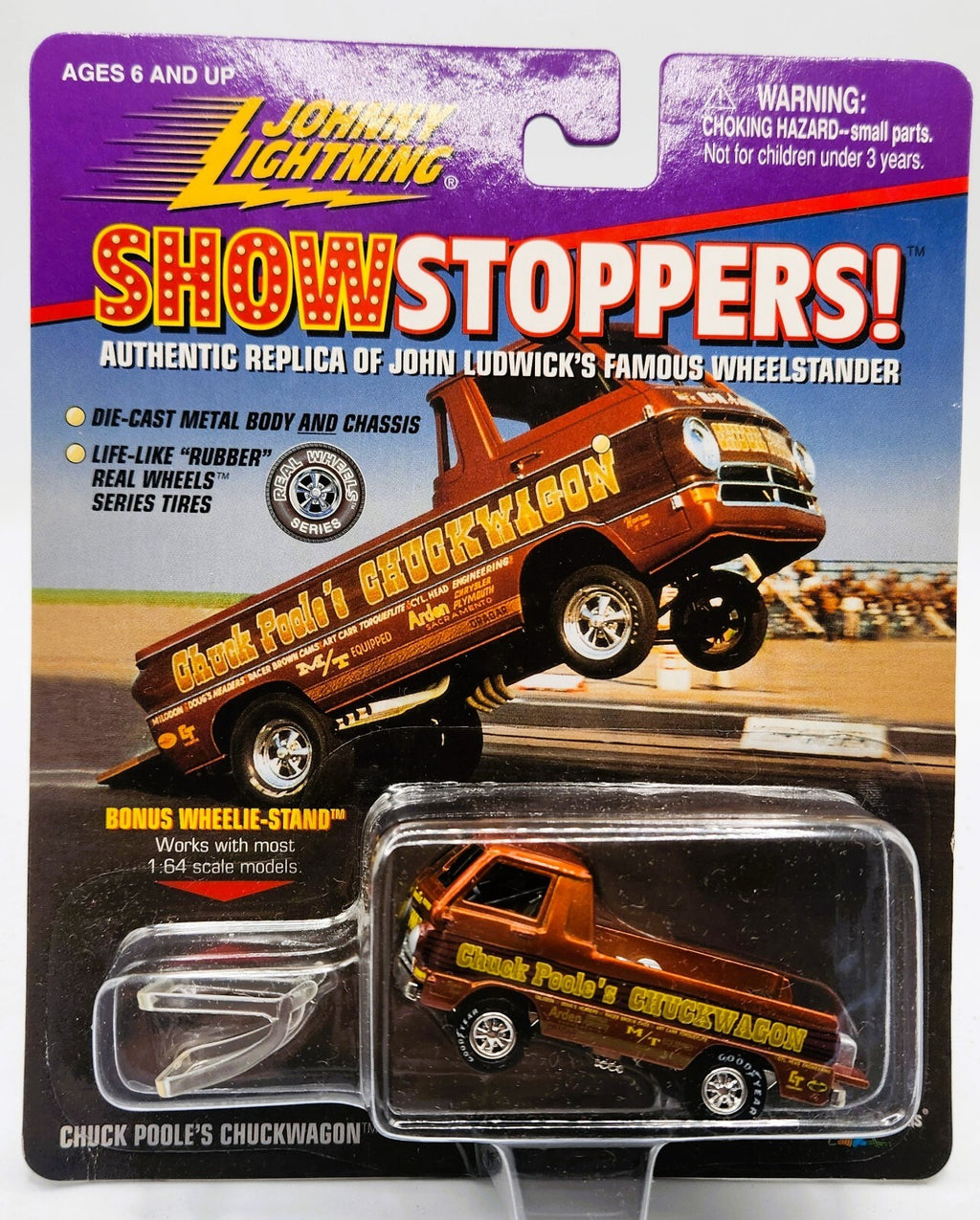 Johnny lightning Show Stoppers Chuck Poole's Chuckwagon 1/64 NEW ON BLISTER CARD