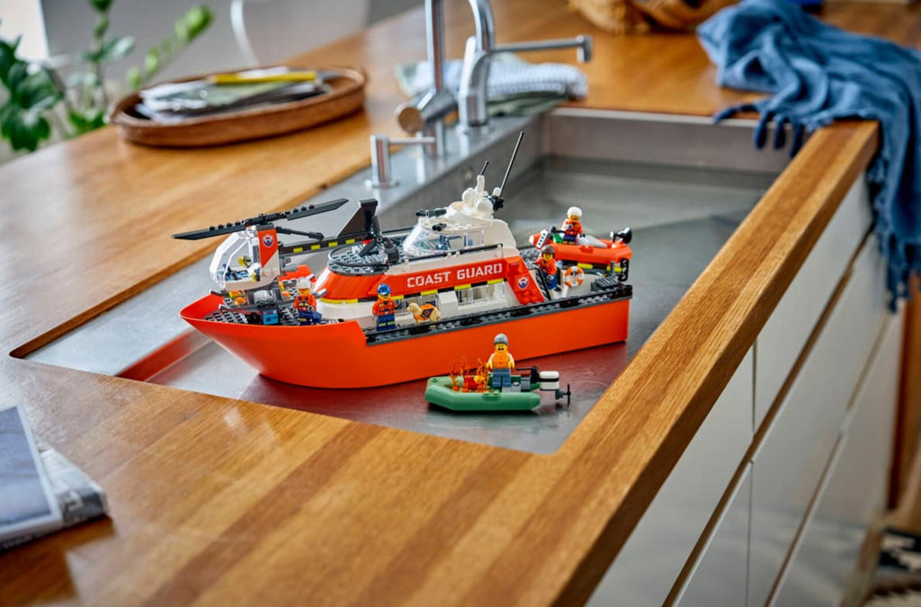 LEGO City 60504 Coast Guard Rescue Boat & Helicopter Official Set