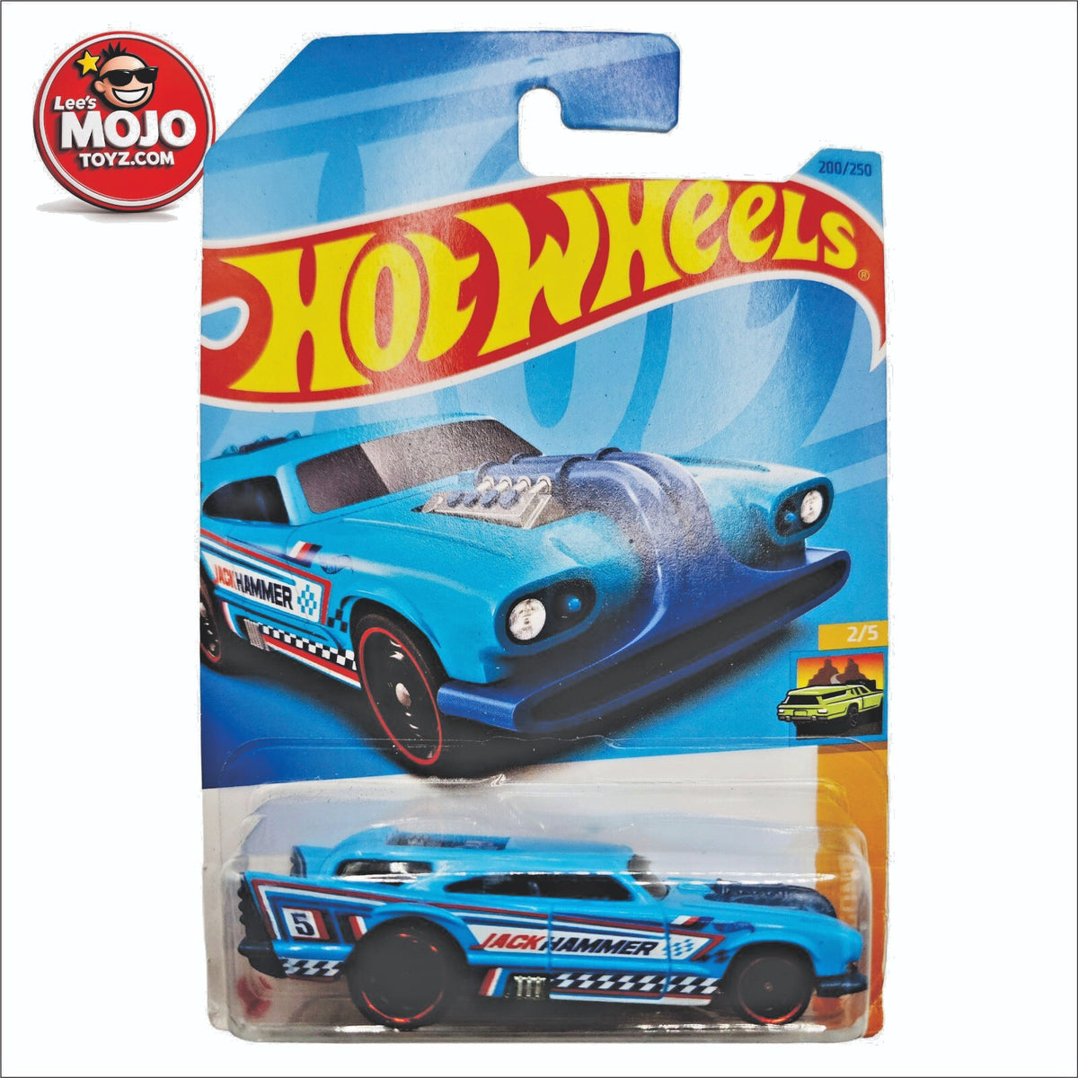 HOT WHEELS HW WAGONS SERIES JACK HAMMER IN BLUE New On Blister Card !!