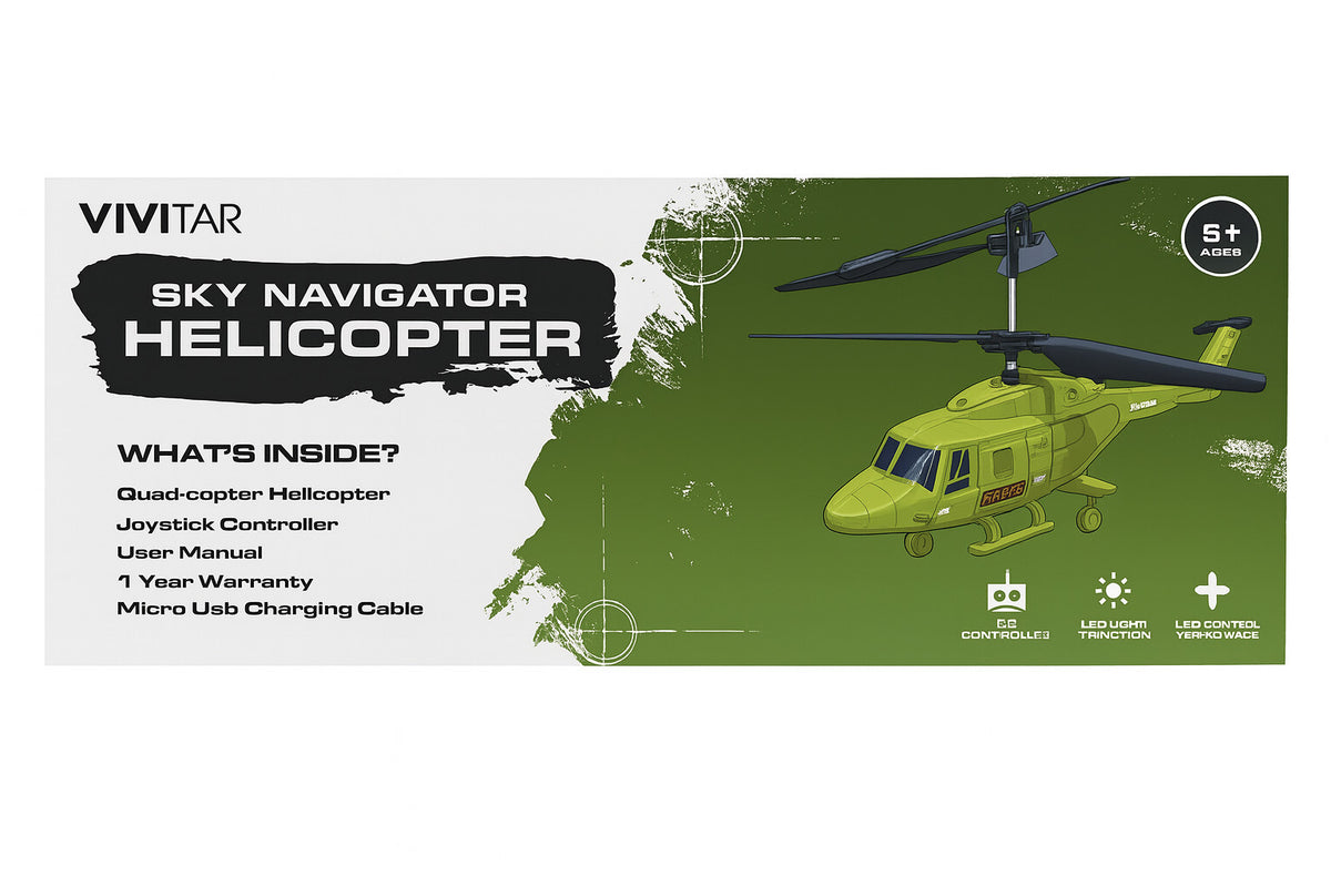 Vivitar Sky Navigator Helicopter NEW IN BOX
