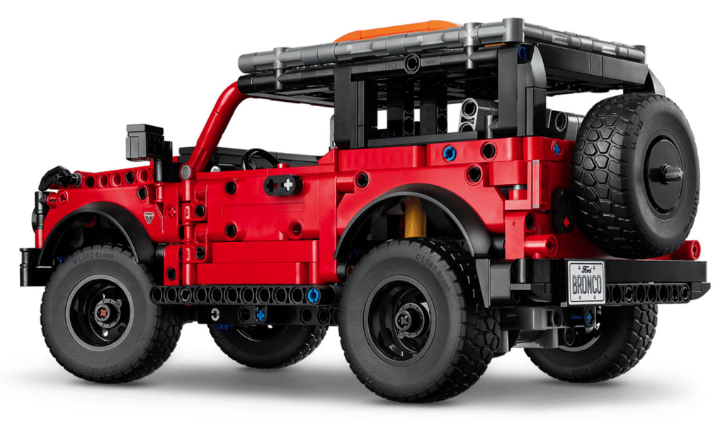 LEGO Technic Ford Bronco SUV Building Set, 943 Pieces, Red and Black