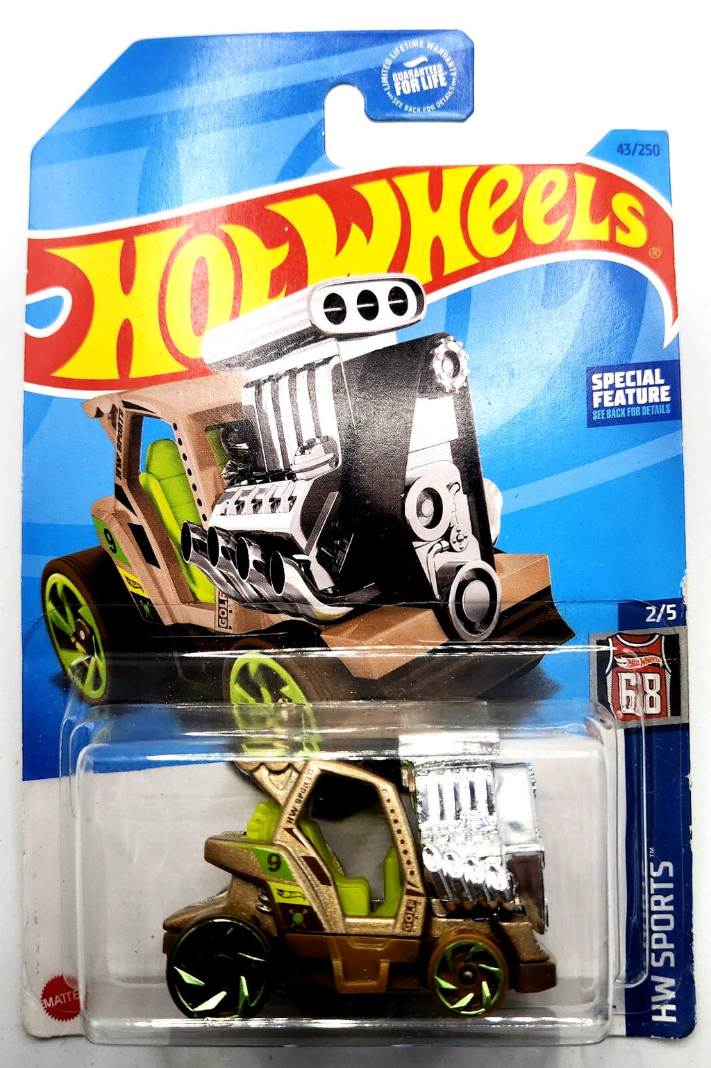 Hot Wheels Tee’d Off 2 Custom Green Golf Cart Diecast Sealed NEW IN BOX