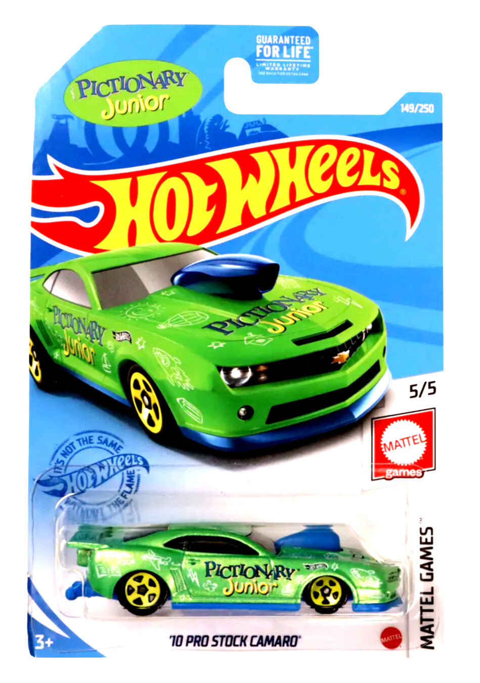 '10 Pro Stock Camaro Pictionary 149/250 Hot Wheels 2021 GRY72 Mattel Games 5/5