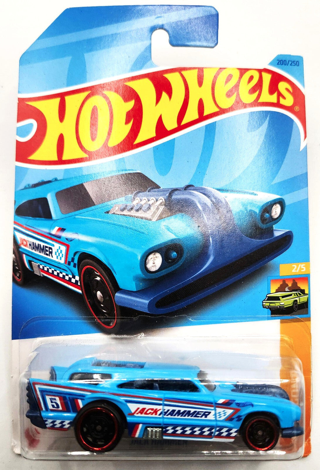 HOT WHEELS HW WAGONS SERIES JACK HAMMER IN BLUE New On Blister Card !!