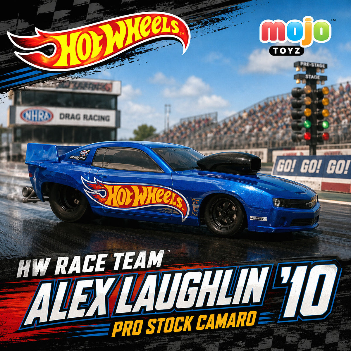 🔥 2020 Hot Wheels HW Race Team Alex Laughlin '10 Pro Stock Camaro #250🔥