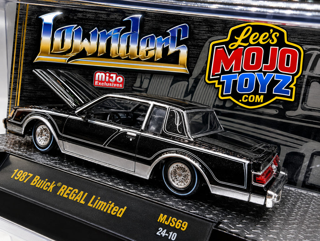 Lowriders 1987 BUICK REGAL LIMITED 1/64 DIECAST BLACK 31500-MJS69 M2 MACHINES