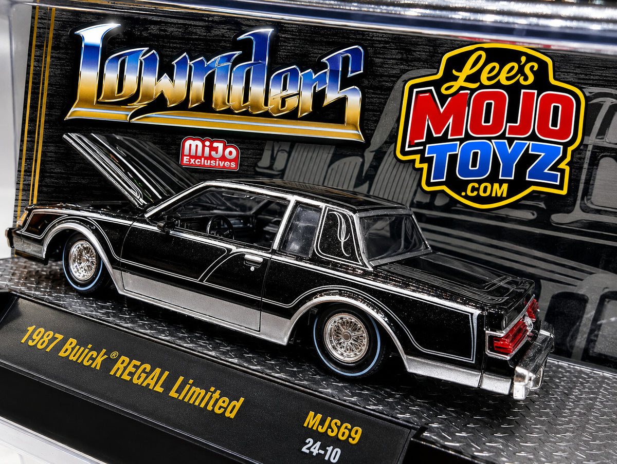 Lowriders 1987 BUICK REGAL LIMITED 1/64 DIECAST BLACK 31500-MJS69 M2 MACHINES