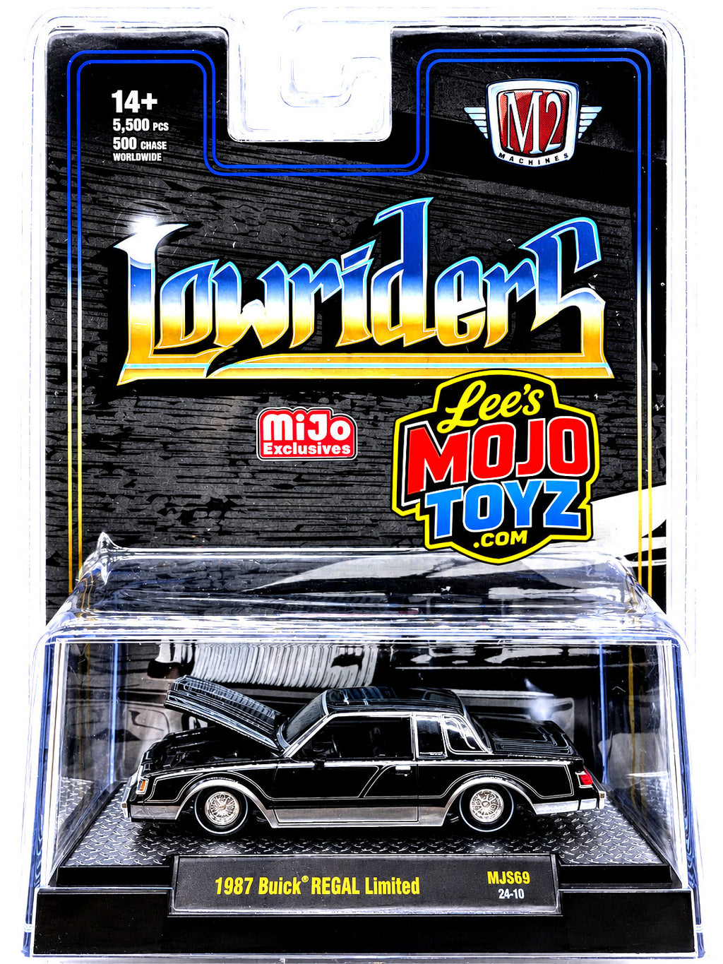 Lowriders 1987 BUICK REGAL LIMITED 1/64 DIECAST BLACK 31500-MJS69 M2 MACHINES