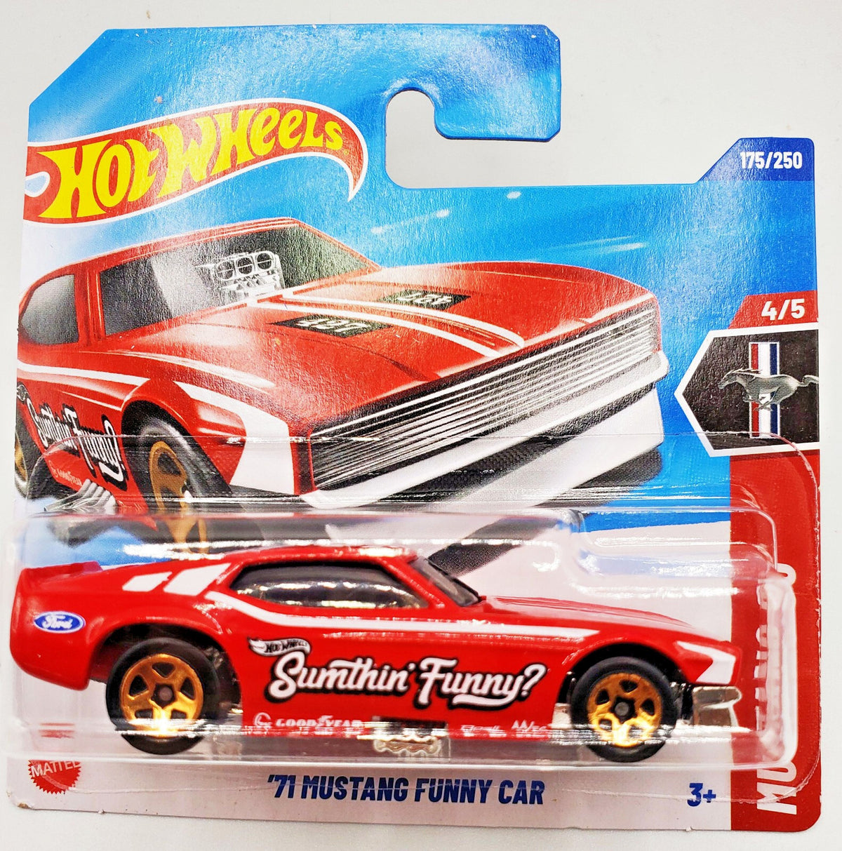 Hot Wheels H Case Mustang 60th  71 Mustang Funny Car -SHORT CARD New on Blister