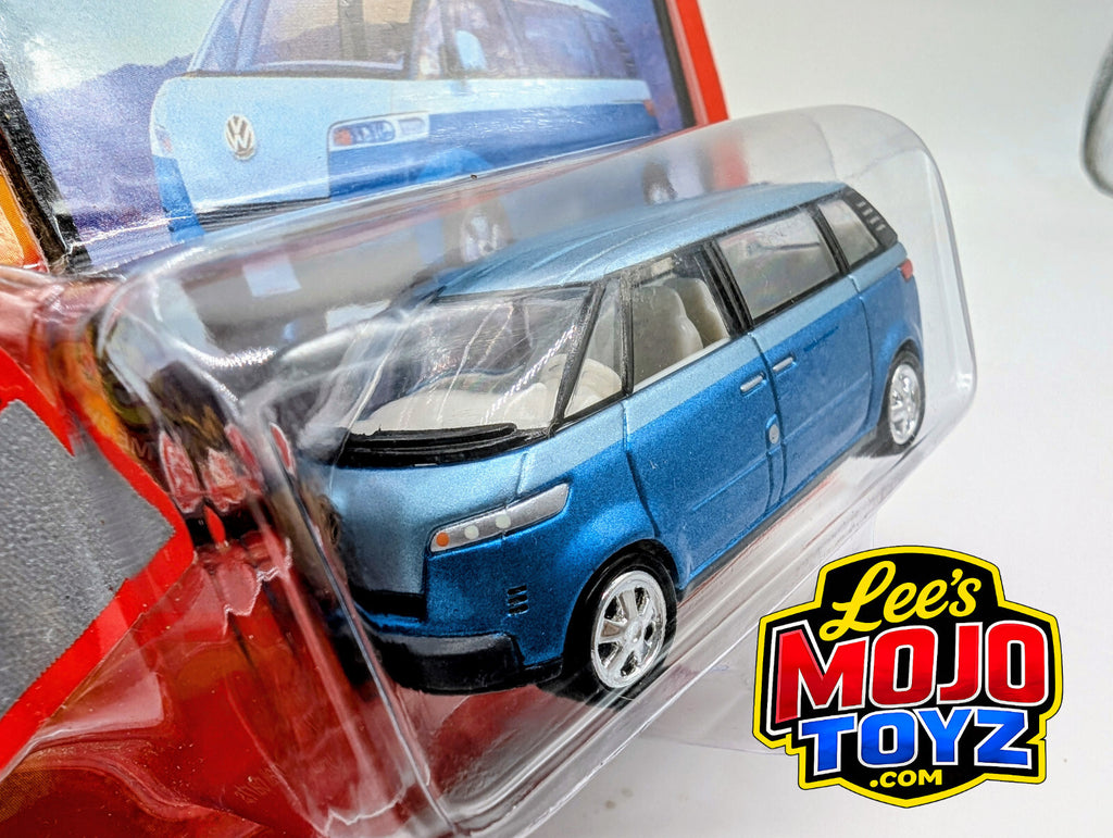Johnny Lightning BLUE VOLKSWAGEN VW CONCEPT MICROBUS NEW (not perfect blister)