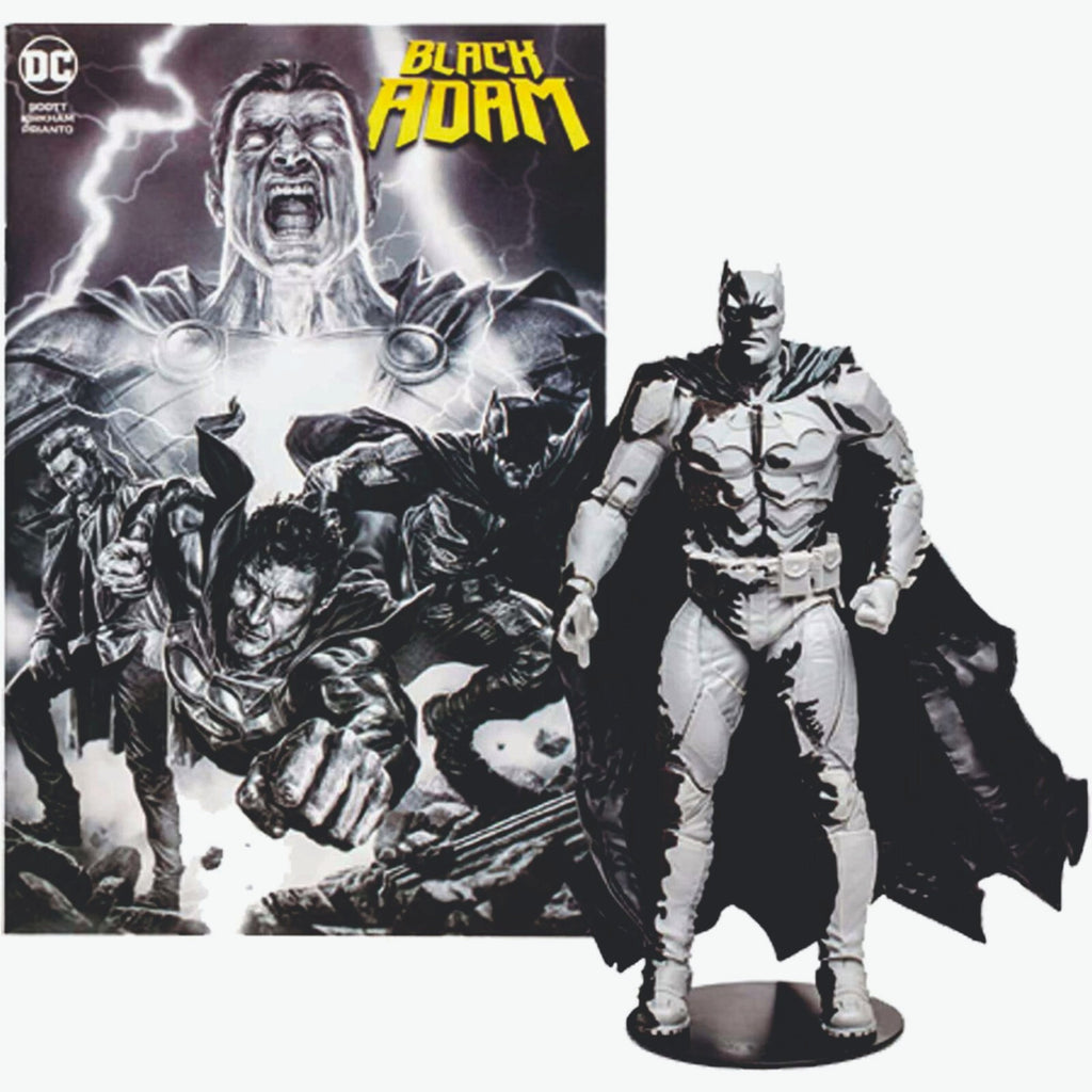 DC Comics Black Adam Comic Book with Batman Action Figure NEW IN BOX