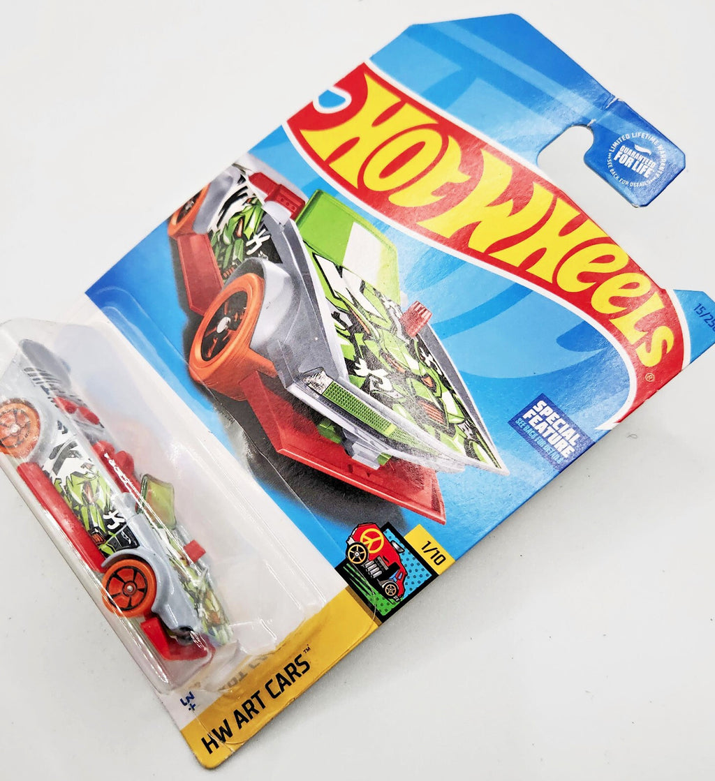 2023 Hot Wheels Track Manga Gray Red HW Art Cars New on Non-Perdect Blister
