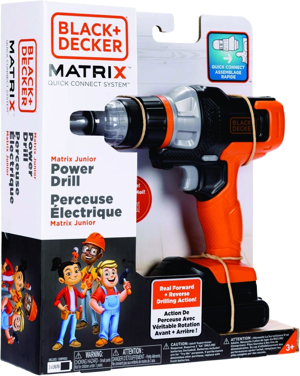 BLACK+DECKER Matrix Jr. Power Drill Kids Tools Play Drill Toy NEW IN BOX !!