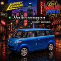 Johnny Lightning BLUE VOLKSWAGEN VW CONCEPT MICROBUS NEW (not perfect blister)