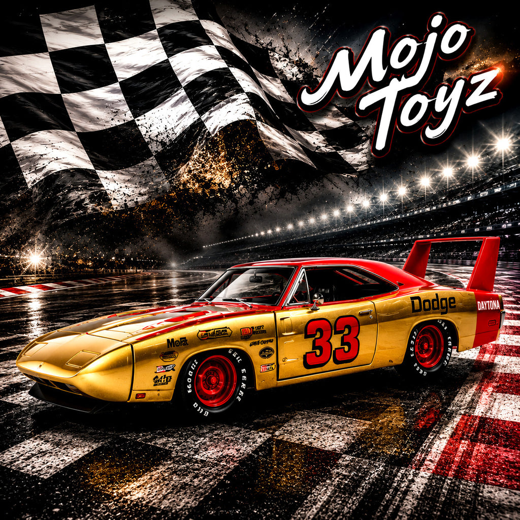 Bigtime Muscle 1969 Red Dodge Charger Daytona 1:24 Scale Die-Cast Metal Vehicle
