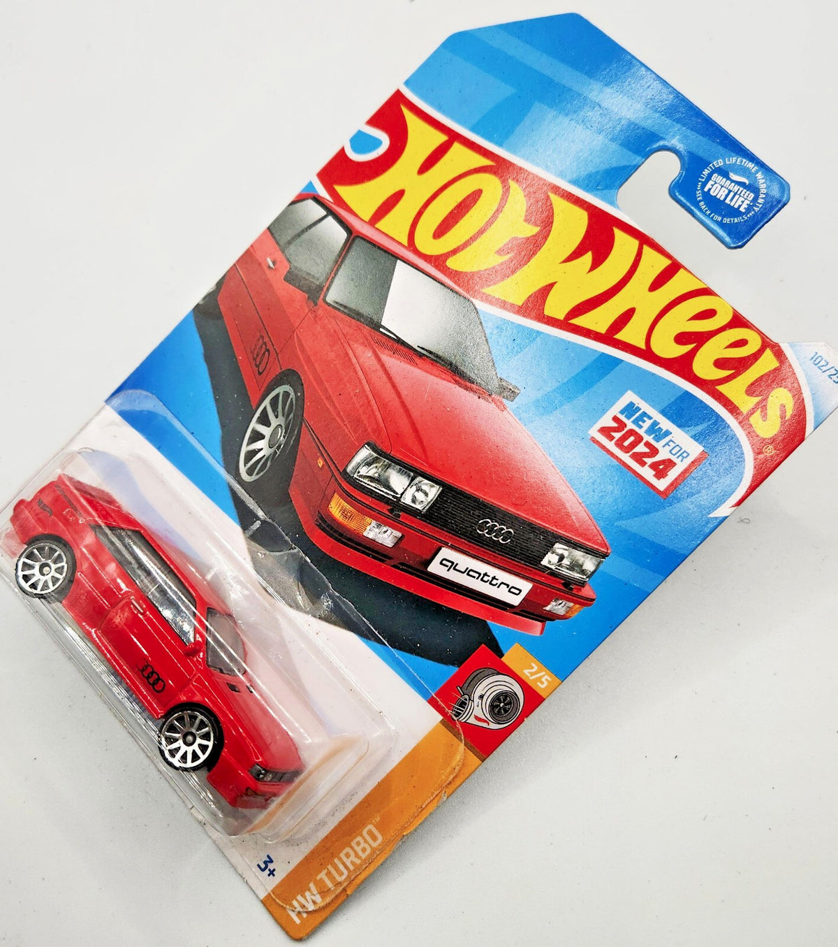 Hot Wheels ‘87 Audi Quattro 2024 2/5 Hw Turbo Red NEW ON BLISTER CARD !!