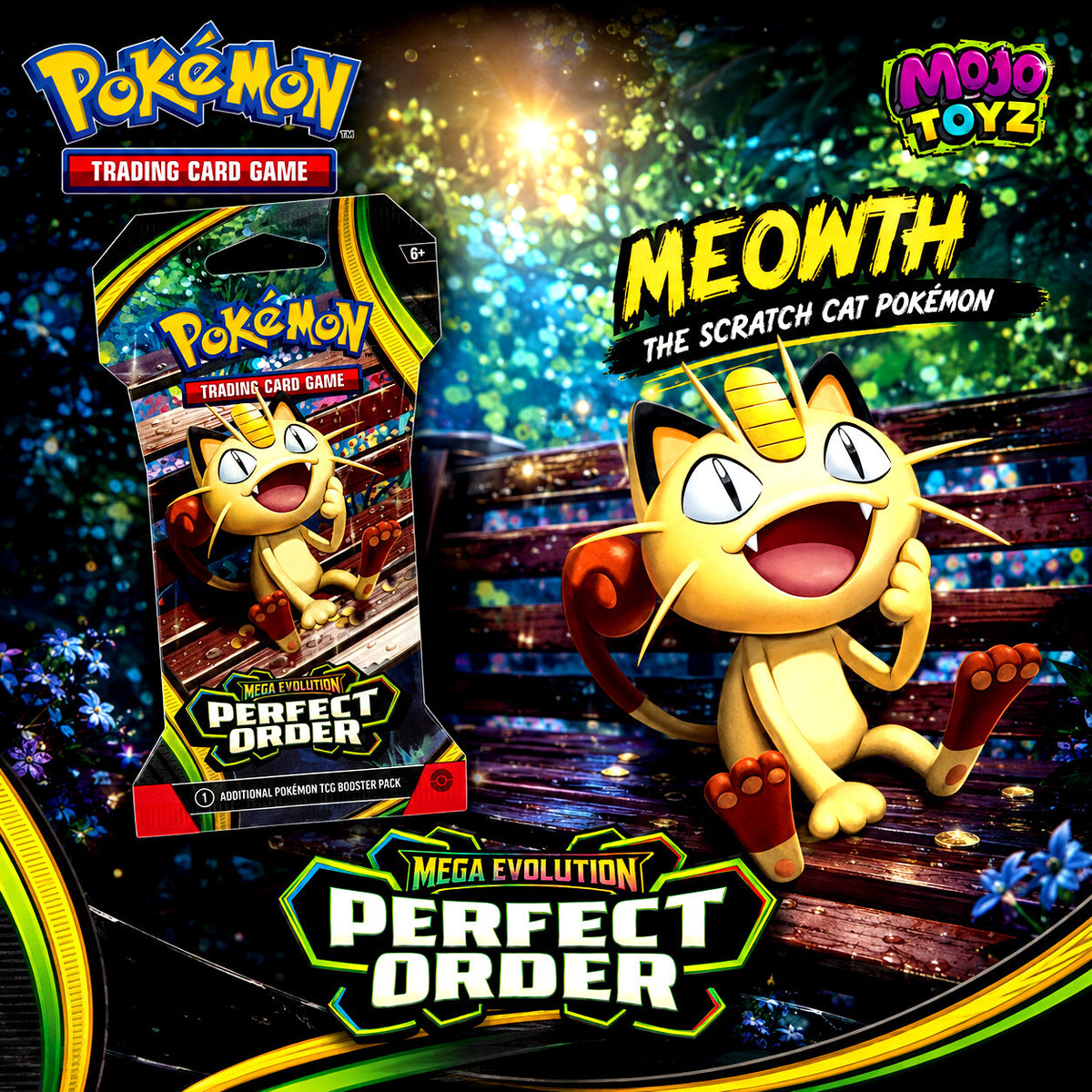 Pokémon Perfect Order "Meowth" TCG Booster Pack New Sealed FREE SHIPPING !!