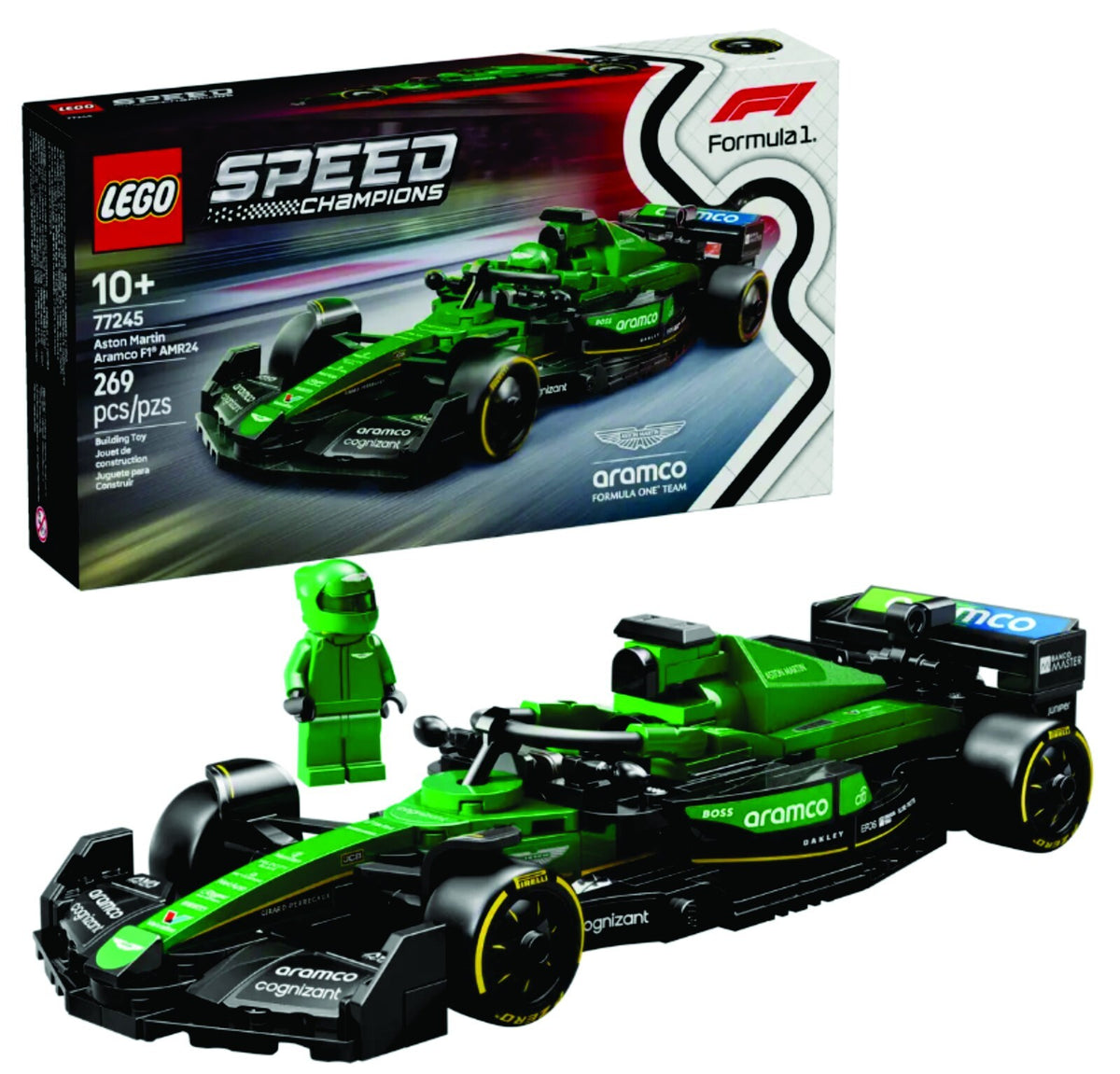 LEGO SPEED CHAMPIONS: Aston Martin Aramco F1 Amr24 Race Car (77245) NEW IN BOX !