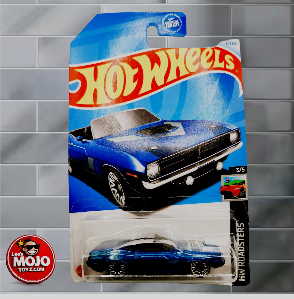 '70 Plymouth Barracuda 20/250 Hot Wheels 2024 HTC13 HW Roadsters 3/5 blue