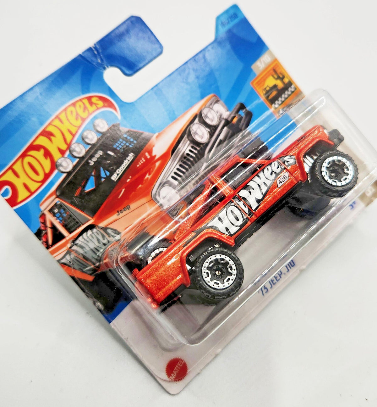 2023 Hot Wheels BAJA BLAZERS RED COLOR  '73 Jeep NEW ON SHORT CARD BLISTER !!