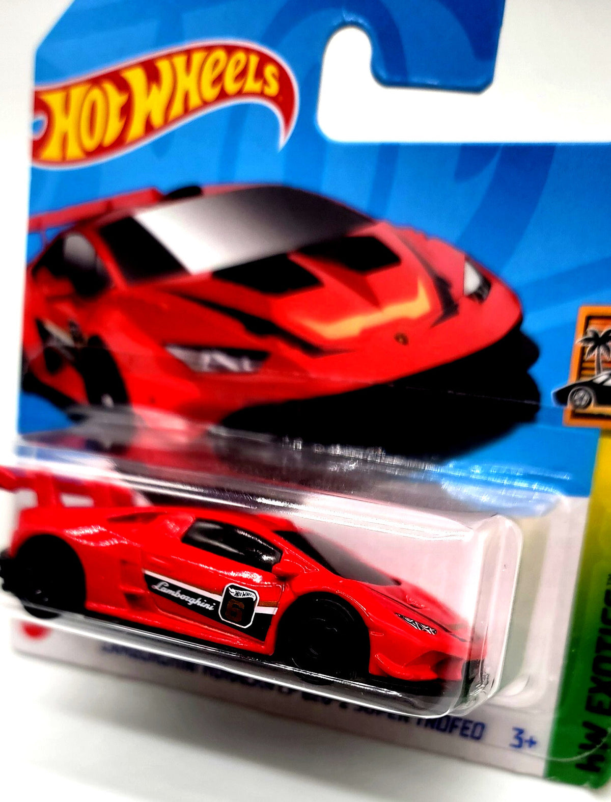 Hot Wheel SHORT CARD 2024 EXOTICS LAMBORGHINI HURACAN LP 620-2 SUPER TROFEO RED