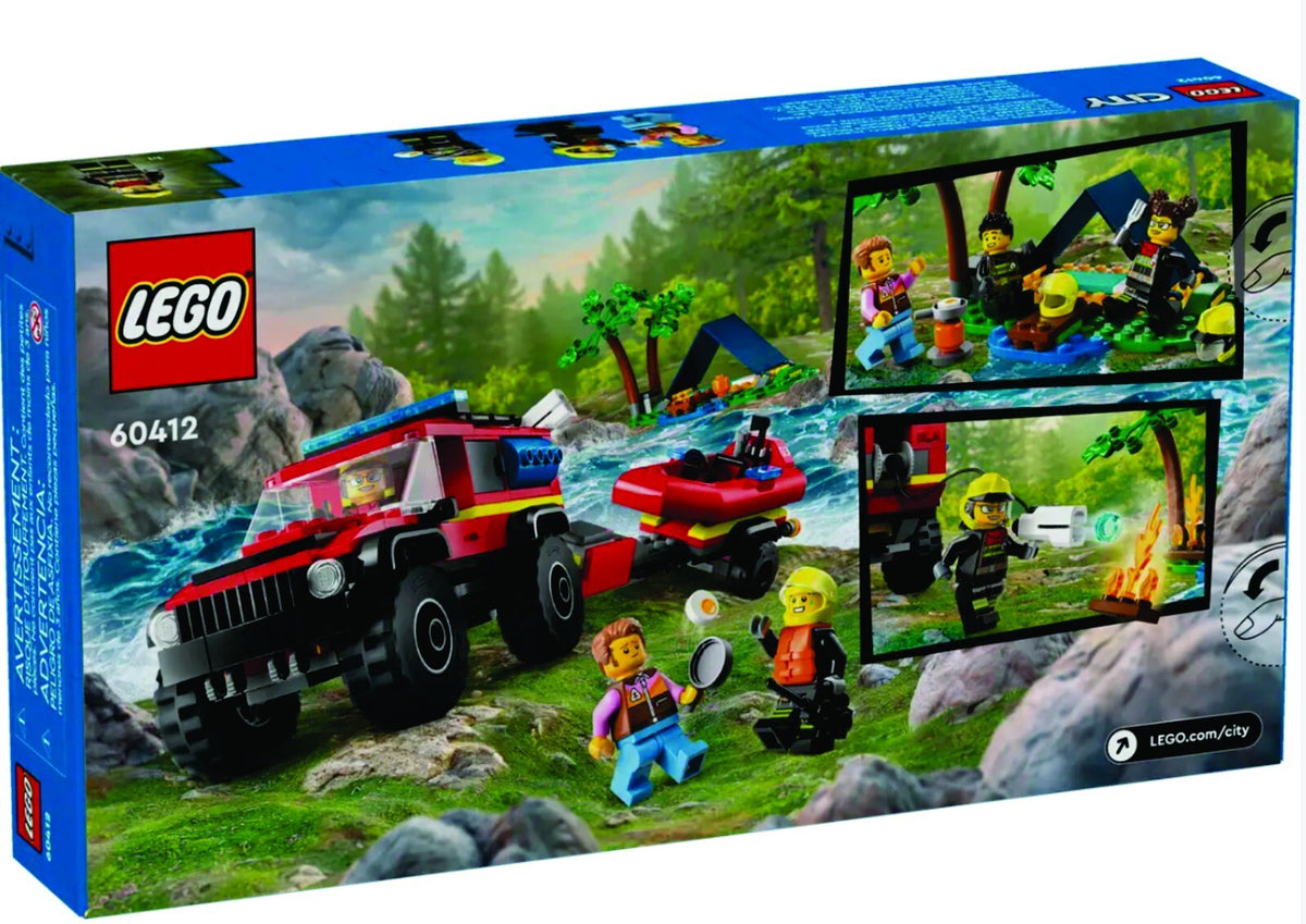 LEGO® CITY: 4x4 Fire Truck with Rescue Boat (60412) NEW IN BOX