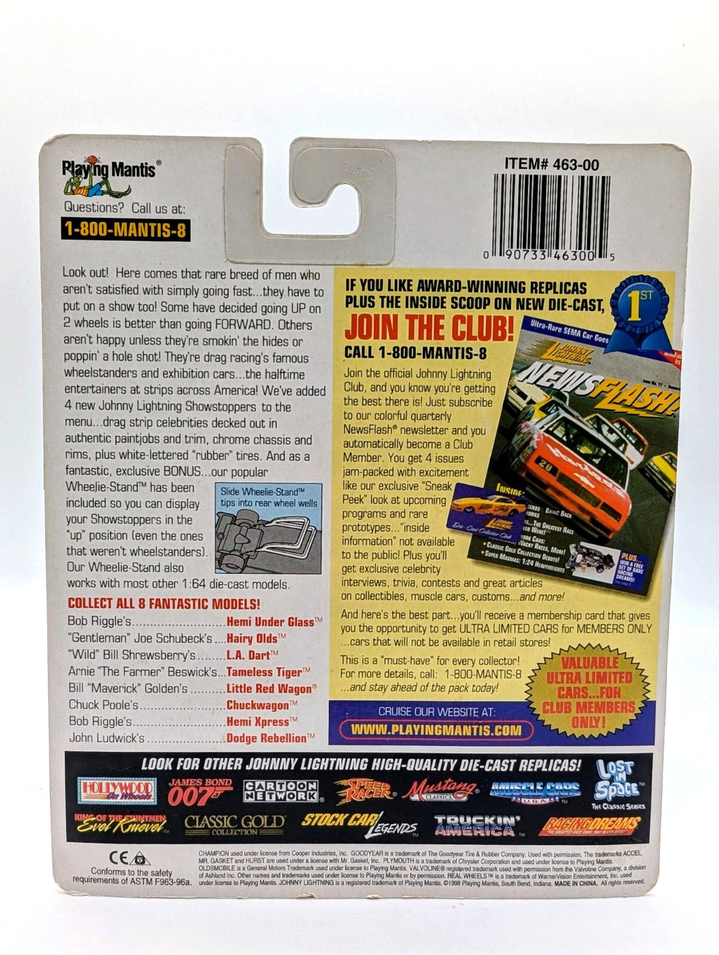 JOHNNY LIGHTNING Show Stoppers! JOE SCHUBECK'S 1967 Hurst Harry OLDS 442 1:64