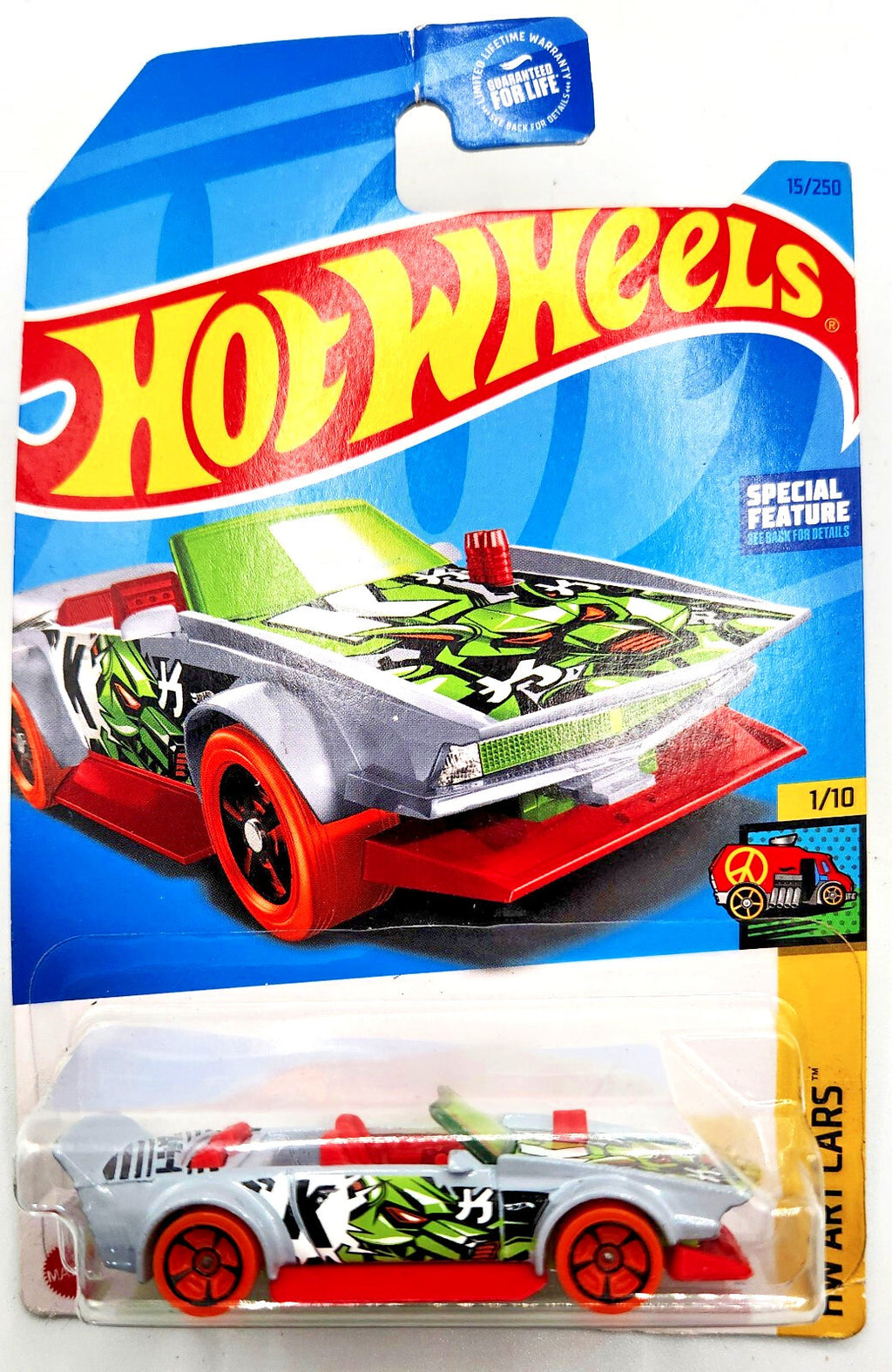 2023 Hot Wheels Track Manga Gray Red HW Art Cars New on Non-Perdect Blister