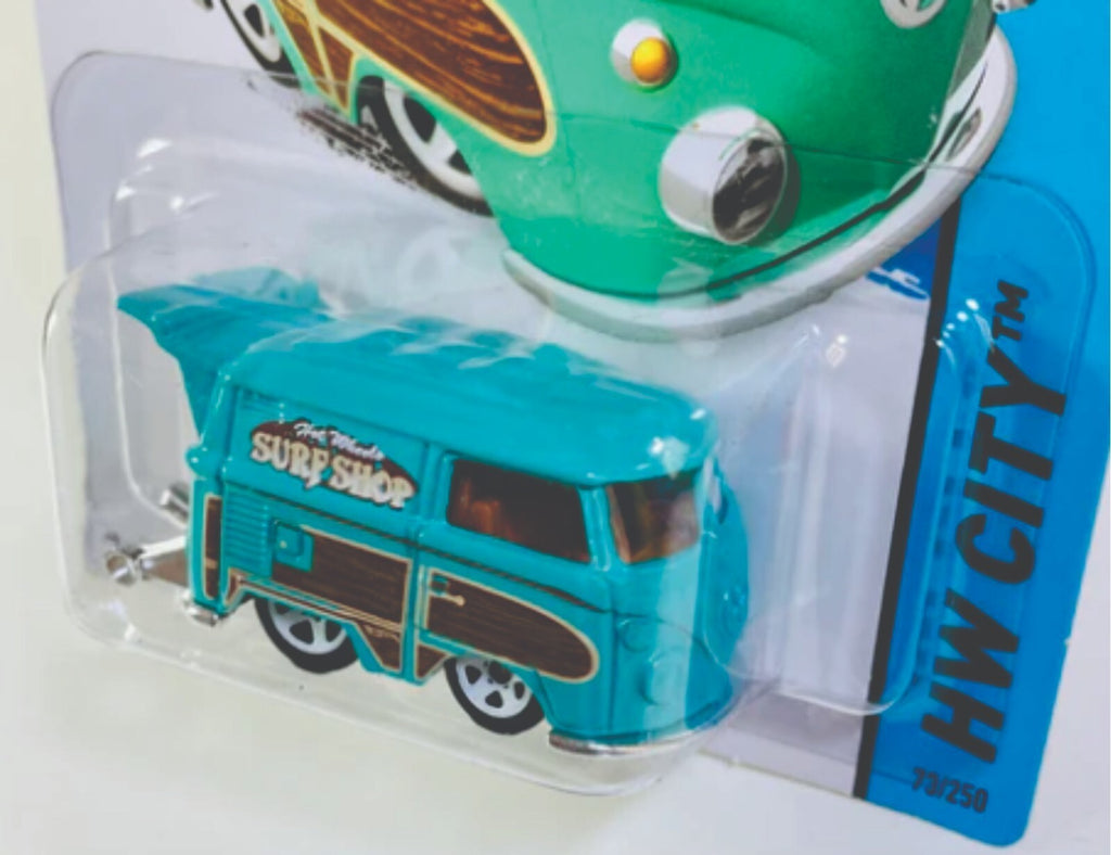 1/64 HOT WHEELS VOLKSWAGEN KOOL KOMBI! HW CITY!  NIP  TEAL SURF SHOP WOODIE VW