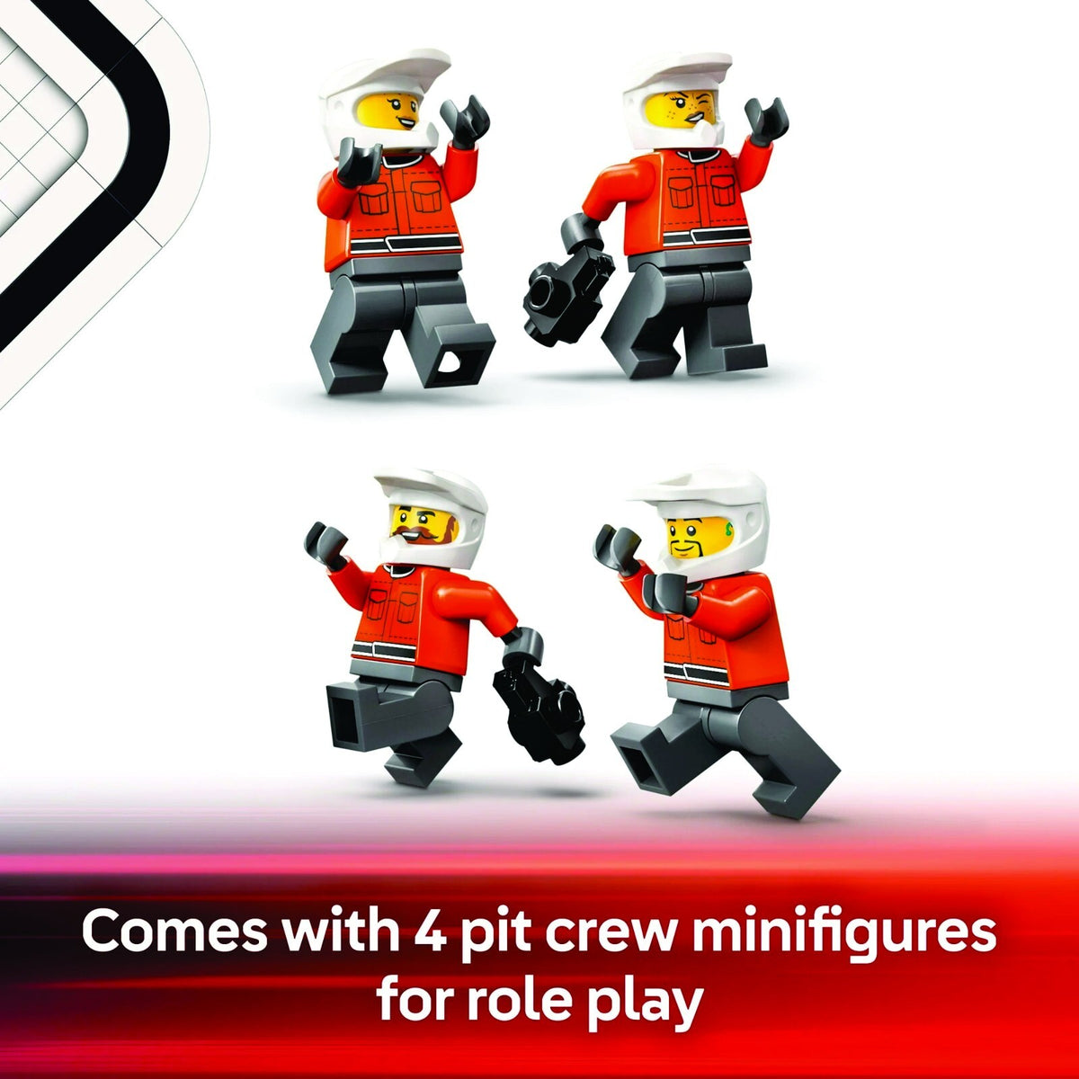 LEGO CITY: F1 Pit Stop & Pit Crew with Ferrari Car (60443) NEW IN BOX