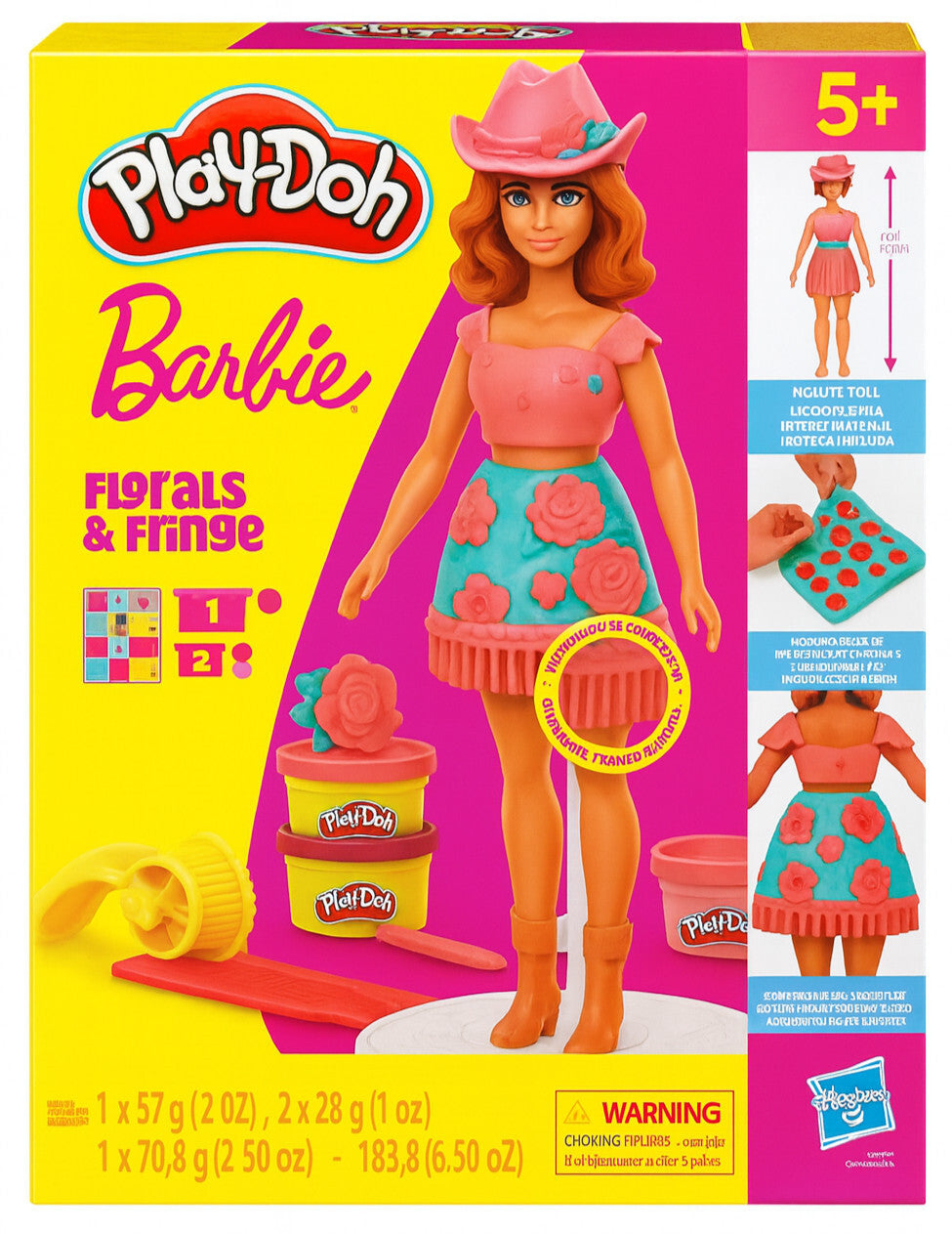 Play-Doh Barbie Florals and Fringe Designer Doll Set NEW IN BOX !!