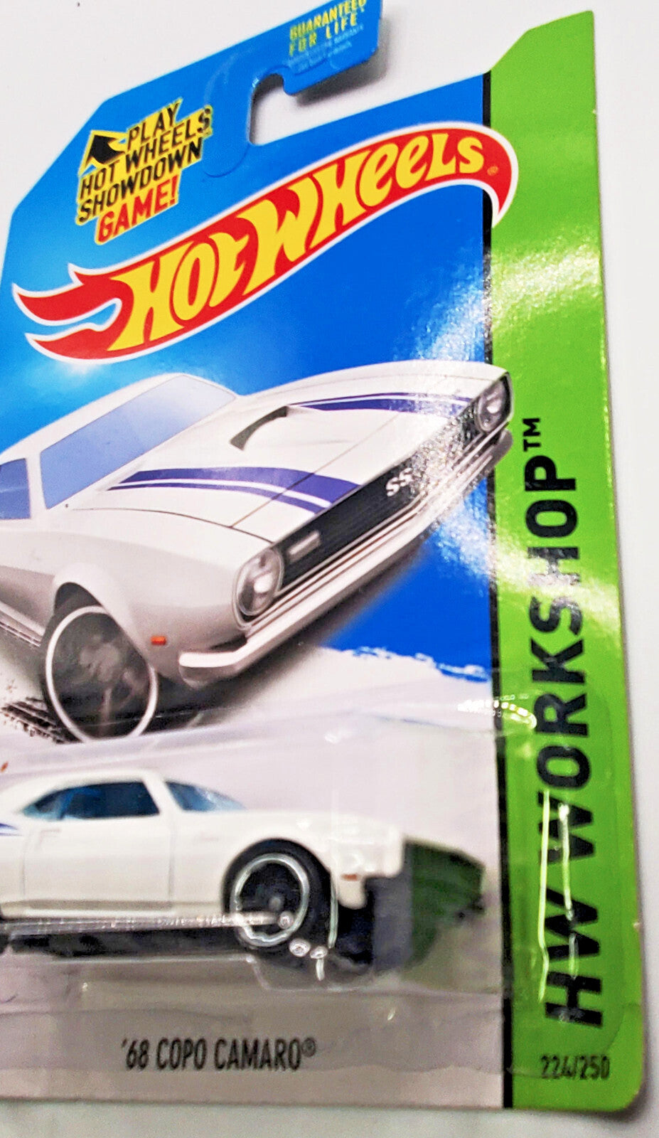 2014 Hot Wheels HW Workshop ‘68 Copo Camaro White  New on Blister Card !