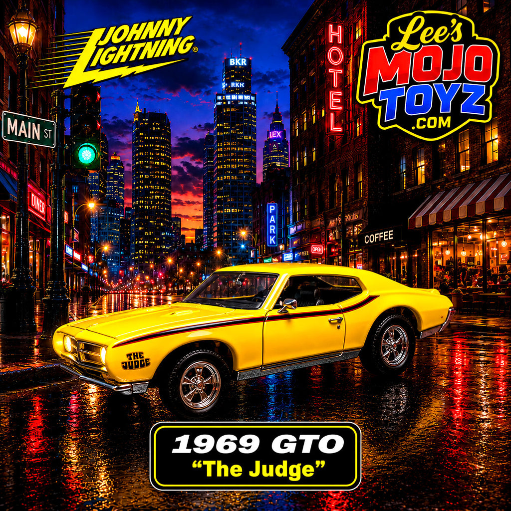 Johnny Lightning Muscle Cars USA 1969 Pontiac GTO Judge Yellow 1:64 Diecast Car