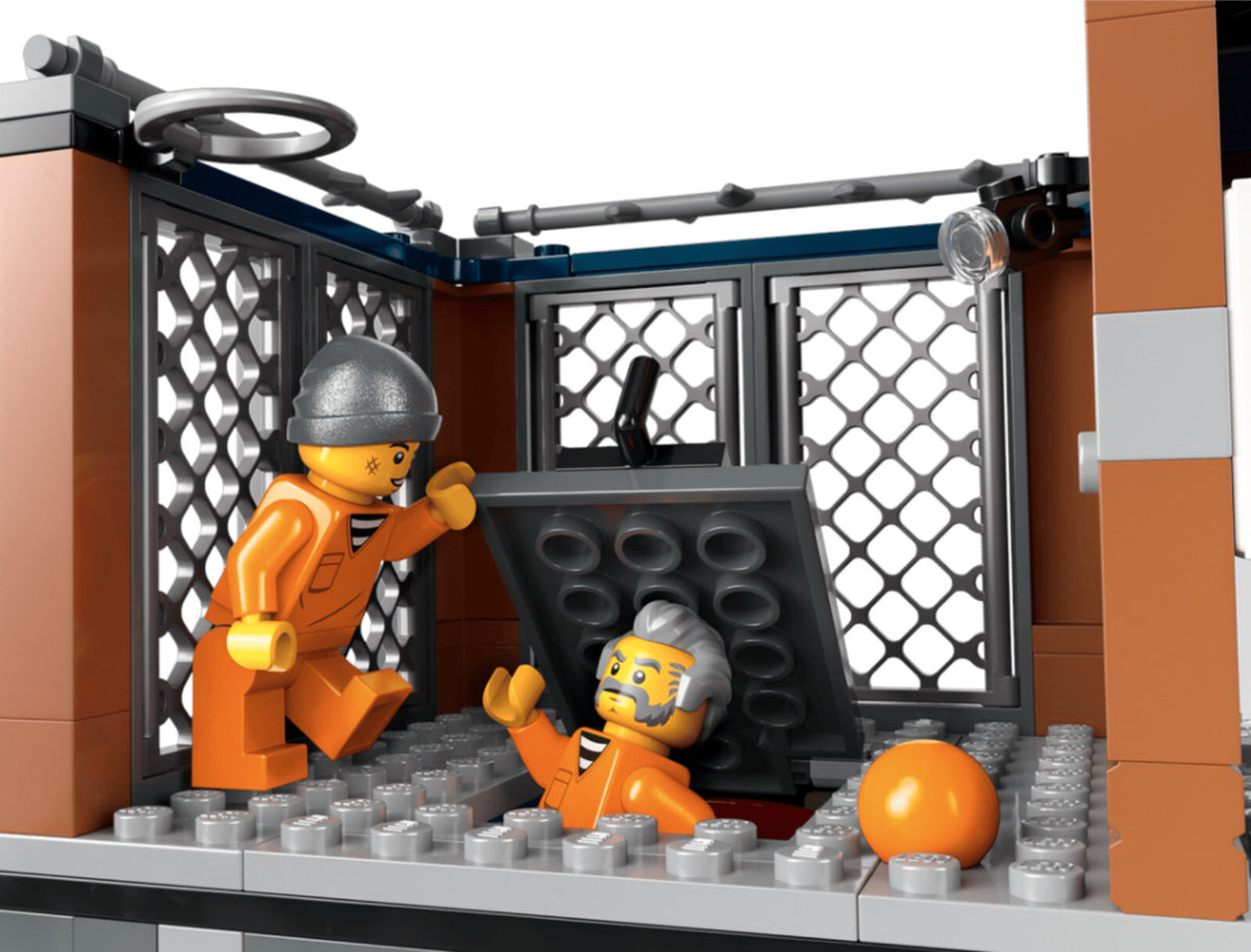 60419 POLICE PRISON ISLAND Lego City Town Legos set Helicopter Boat Shark NEW