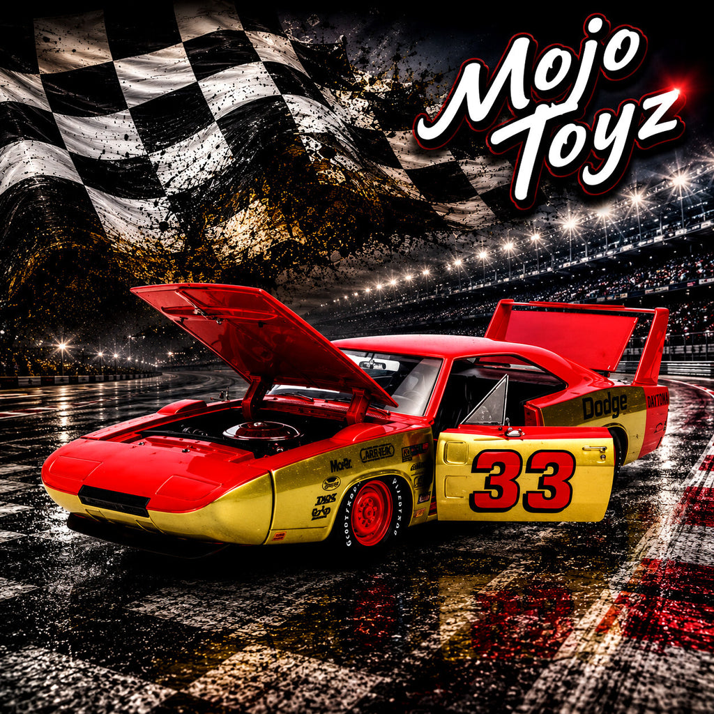 Bigtime Muscle 1969 Red Dodge Charger Daytona 1:24 Scale Die-Cast Metal Vehicle