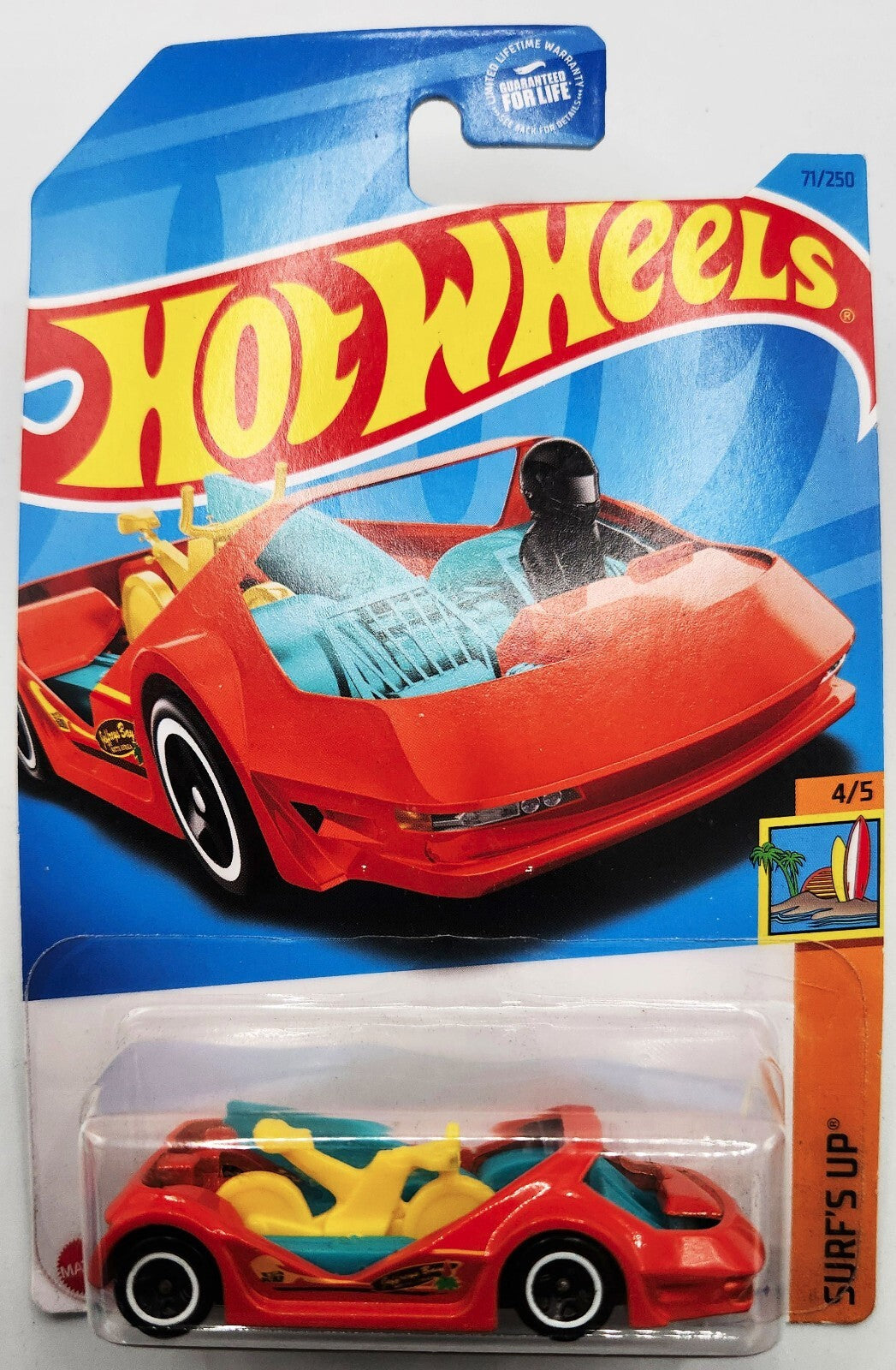 Hot Wheels Surf's Up 4/5 Deora III Orange NEW IN BLISTER CARD !! Free Shiping