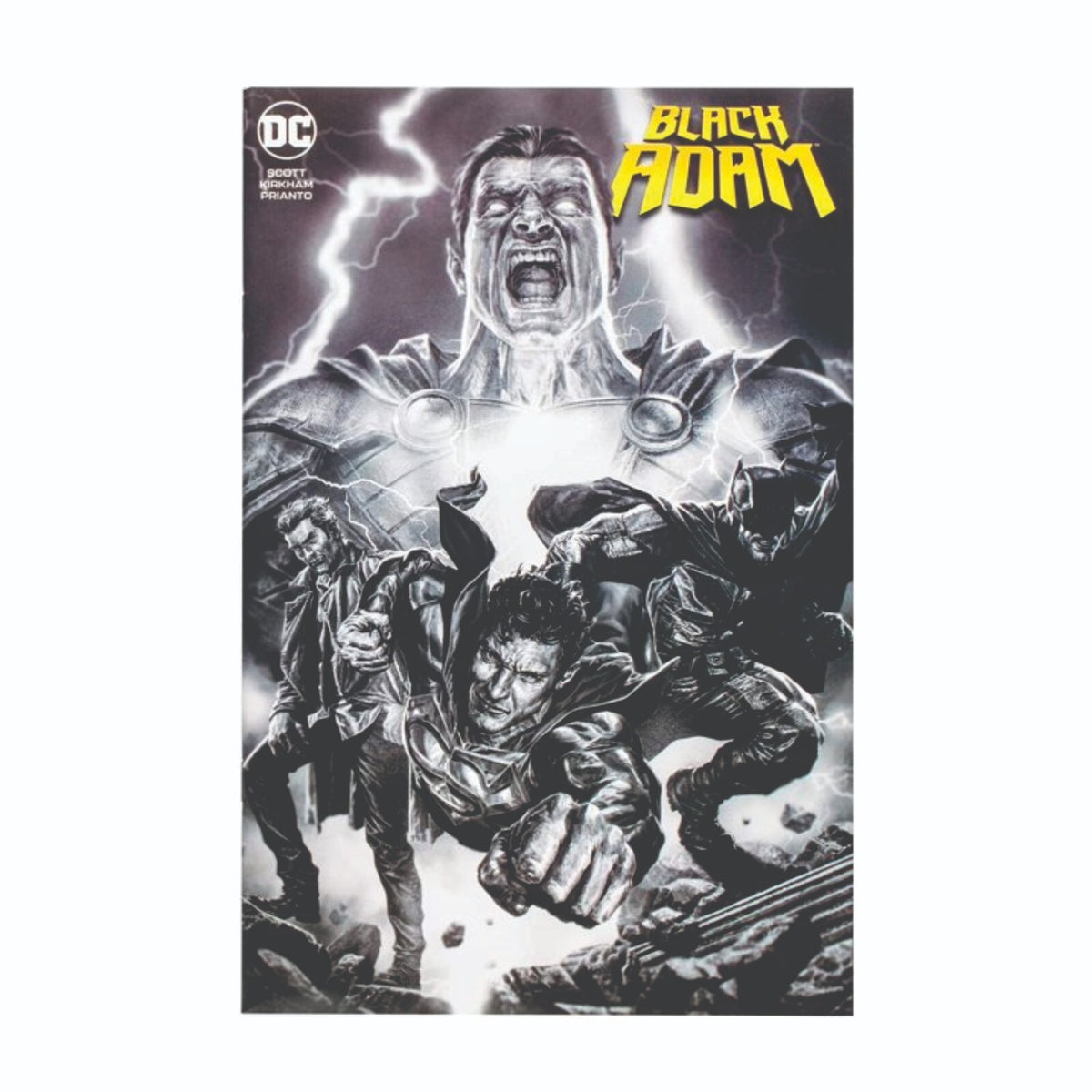 DC Comics Black Adam Comic Book with Batman Action Figure NEW IN BOX